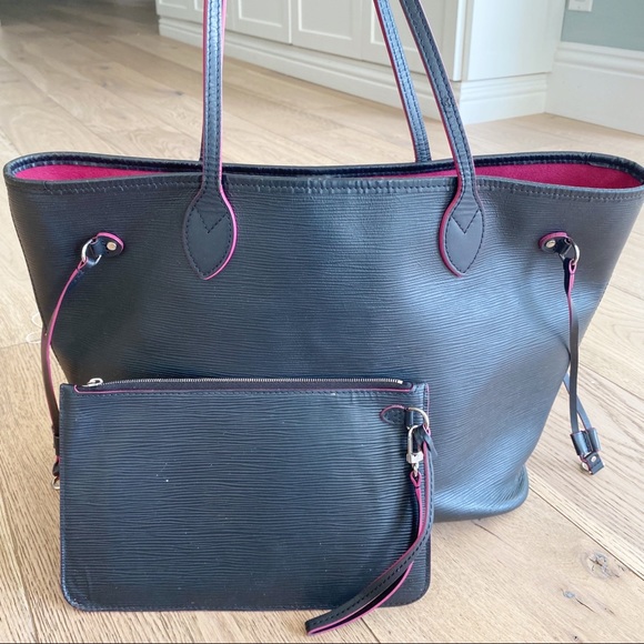 🔮✨ULTRA RARE✨🔮Black Epi Neverfull MM With Pouch! - Picture 3 of 15